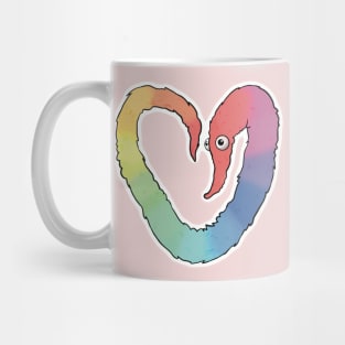 Worm on a string - rainbow Mug